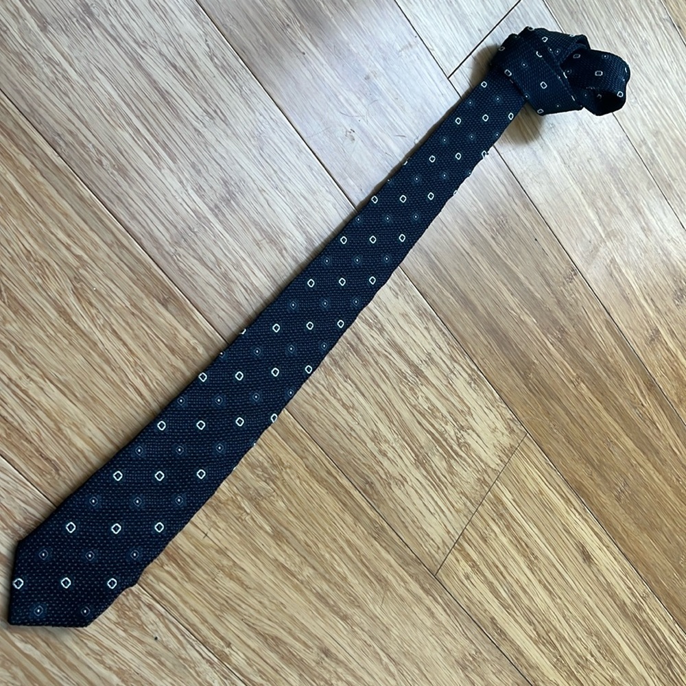 Balenciaga.Paris  textured black tie